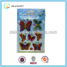 3D butterfly hologram stickers for kids decoration